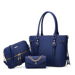Women’s 3-Piece PU Leather Handbag Set – Tote, Shoulder & Crossbody Bags