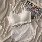 Women’s Seamless Bra and Panty Set – Cotton Padded Camisole with Adjustable Straps